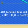 NaAlO2 + HCl + H2O → Al(OH)3 + NaCl
